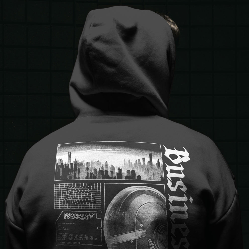 'BUSINESS AS USUAL' HOODIE