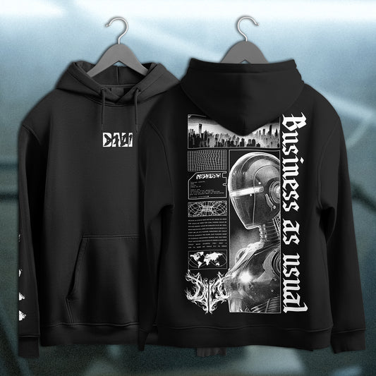 'BUSINESS AS USUAL' HOODIE