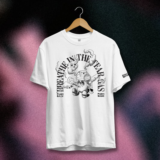 WHITE 'TEARGAS' TEE-SHIRT